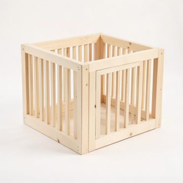 Heath Crossing Empty Furniture-Style Pet Crate - Ivory (synthetic illustration; no displayed measurements)