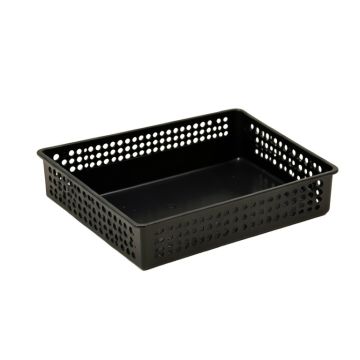 Reed Crest Empty Under-Desk Cable Tray - Black