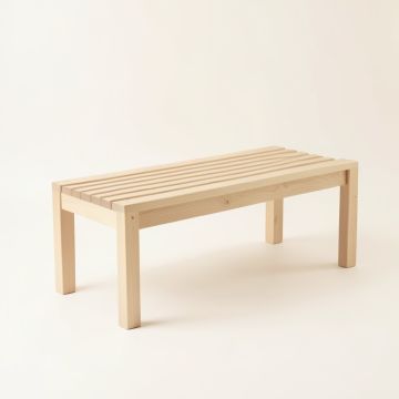 Flint Bluff Indoor Bench - Beige (synthetic illustration; no displayed measurements)