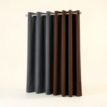 Highlawn Solid Semi-Sheer Grommet Curtain Panels (synthetic illustration; no displayed measurements)
