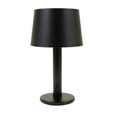 Clybourn 33.46 '' Black Clip On With Usb And Outlet