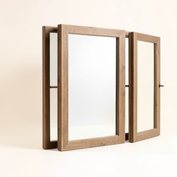 2 Piece Kissena Window Pane Farmhouse Accent Mirror Set (synthetic illustration; no displayed measurements)