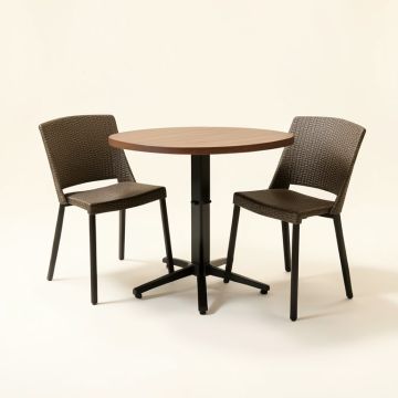 Stines Outdoor 3 Piece Bistro Set (synthetic illustration; no displayed measurements)