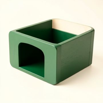 Fern Bluff Empty Furniture-Style Litter Enclosure - Green (synthetic illustration; no displayed measurements)