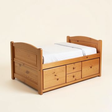 Gilbertson Bed With 3 Drawers And Trundle (synthetic illustration; no displayed measurements)