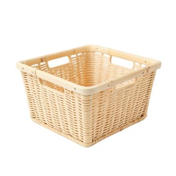 Aspen Bend Empty Storage Basket - Cream