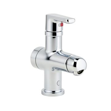 Vibrantbath Waterfall Commercial Widespread Chrome Bathroom Faucet With Drain Assembly