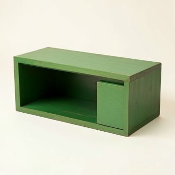 Cliff Brook Shoe Storage Bench - Green (synthetic illustration; no displayed measurements)