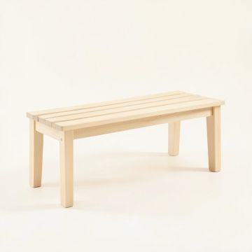 Rowan Arc Indoor Bench - Ivory (synthetic illustration; no displayed measurements)