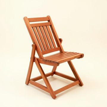 Field Crest Folding Outdoor Chair - Terracotta (synthetic illustration; no displayed measurements)