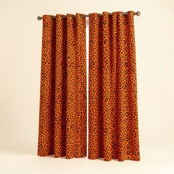 Ambesonne Leopard Print Curtains (synthetic illustration; no displayed measurements)