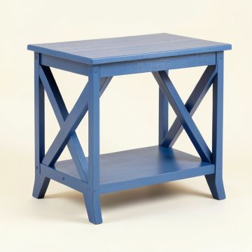 Elm Dale Side Table - Blue (synthetic illustration; no displayed measurements)