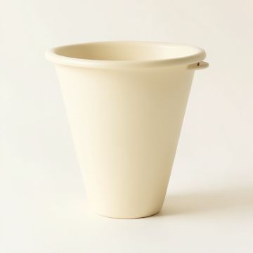 Moss Branch Empty Railing Planter With Integral Brackets - Ivory (synthetic illustration; no displayed measurements)