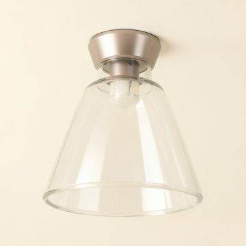 5 '' Glass Bell Ceiling Fan Fitter Shade ( Screw On ) (synthetic illustration; no displayed measurements)
