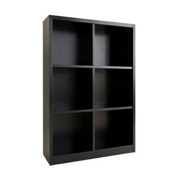 Spruce Edge Freestanding Bookcase - Black