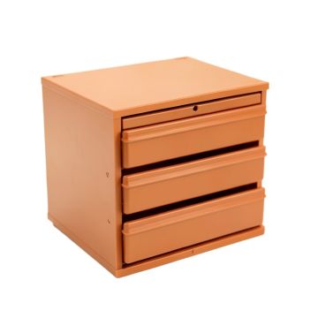 Brook Bend Small-Parts Storage Drawer Cabinet - Terracotta