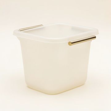 Toilettree Frosted Acrylic Bathtub Caddy With Rust-Proof Stainless Steel Handles (synthetic illustration; no displayed measurements)