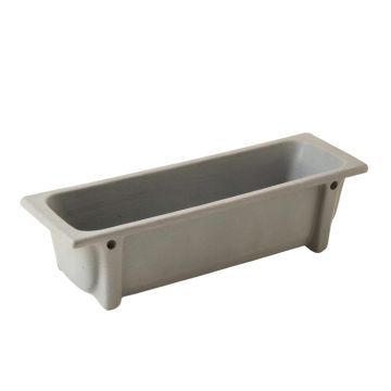 Meadow Bend Empty Railing Planter With Integral Brackets - Gray