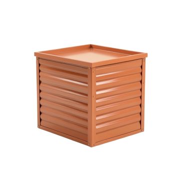 Birch Bend Closed Outdoor Storage Box - Terracotta