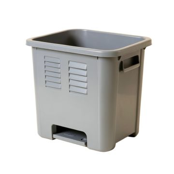 Fern Bridge Closed Garden Compost Bin - Gray