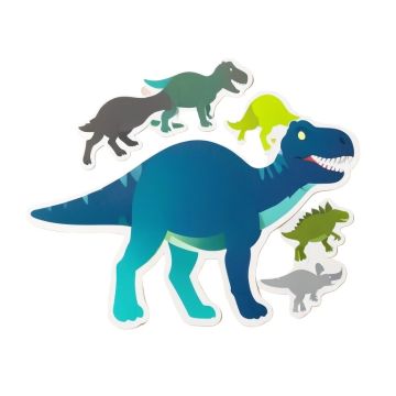 Blue And Green Mod Dinosaur Collection Wall Decal