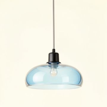 Alder Crest Pendant Light Suspended From One Plain Cable - Blue (synthetic illustration; no displayed measurements)