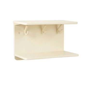 Clay Branch Wall-Mounted Entryway Organizer Shelf - Ivory
