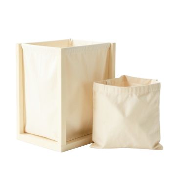 Willow Branch Laundry Sorting Station With Plain Removable Bags - Cream (synthetic illustration; no displayed measurements)