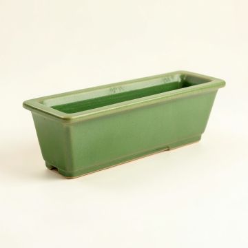 Willow Branch Empty Railing Planter With Integral Brackets - Green (synthetic illustration; no displayed measurements)
