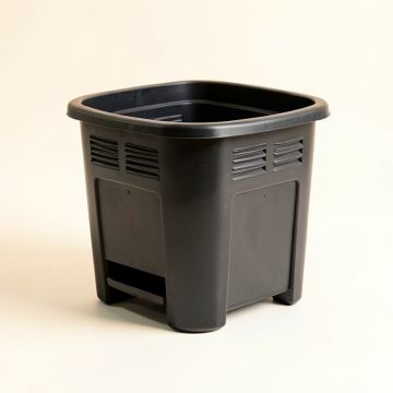 Flint Brook Closed Garden Compost Bin - Black (synthetic illustration; no displayed measurements)