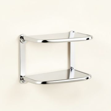 Ayleigh 9 '' W X 7 '' H X 9 '' D Wall Mounted Bathroom Shelves (synthetic illustration; no displayed measurements)