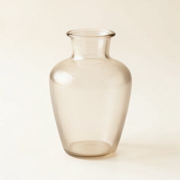 Ridge Arc Empty Decorative Vase - Beige (synthetic illustration; no displayed measurements)