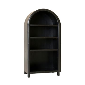 Hill Edge Freestanding Bookcase - Black