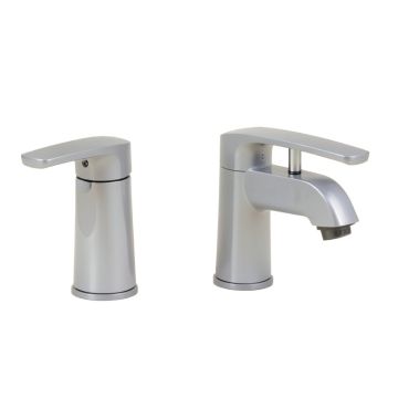 Elite Tall Single Lever Bathroom Faucet With L Shaped Handle And Horizontal Dip Tip Spout