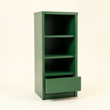 Spruce Brook Narrow Cubby Tower - Green (synthetic illustration; no displayed measurements)