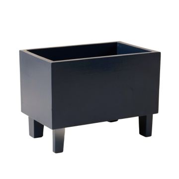 Fern Crest Empty Raised Planter - Navy