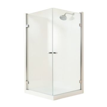 Deluxe 56.25 '' X 55.25 '' Bypass Bath Door