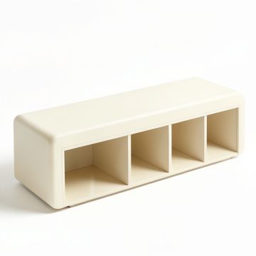 Bay Dell Shoe Storage Bench - Ivory (synthetic illustration; no displayed measurements)
