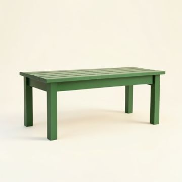 Linden Crest Indoor Bench - Green (synthetic illustration; no displayed measurements)