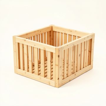 Willow Falls Empty Furniture-Style Litter Enclosure - Beige (synthetic illustration; no displayed measurements)