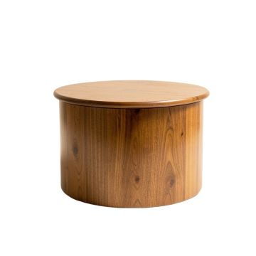 Solid Wood Drum Coffee Table