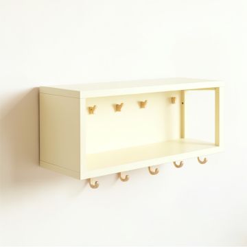 Heath Edge Wall-Mounted Entryway Organizer Shelf - Ivory (synthetic illustration; no displayed measurements)