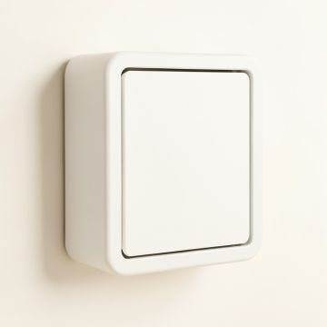 Cedar Bridge Wall-Mounted Entry Cabinet - White (synthetic illustration; no displayed measurements)