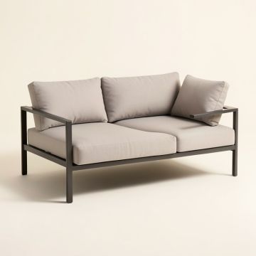 Tegan 61 '' Wide Outdoor Patio Sofa With Cushions (synthetic illustration; no displayed measurements)