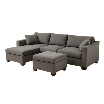Dauby 84 '' Wide Right Hand Facing Modular Sofa & Chaise With Ottoman