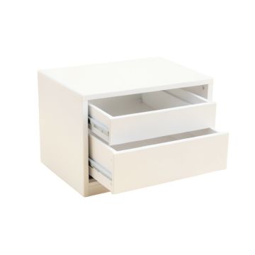 Slate Bridge Small-Parts Storage Drawer Cabinet - White