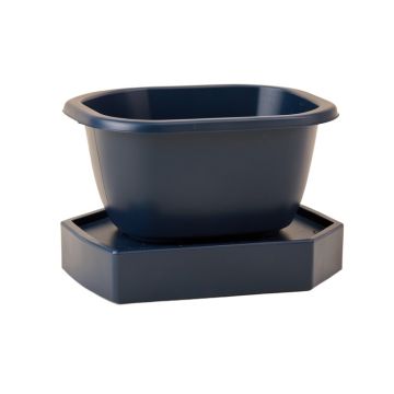 Cedar Bend Empty Raised Planter - Navy (synthetic illustration; no displayed measurements)