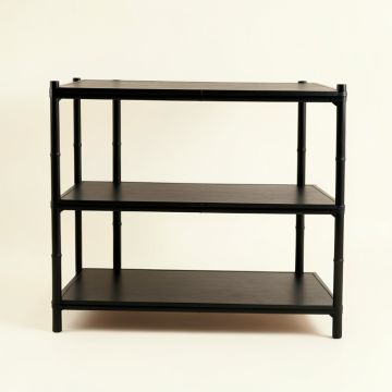 Wren Bridge Empty Seed-Starting Shelving Unit Without Lights - Black (synthetic illustration; no displayed measurements)