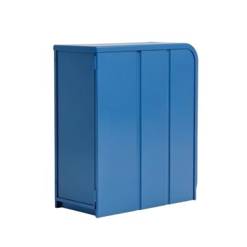 Flint Branch Narrow Outdoor Storage Bench - Blue