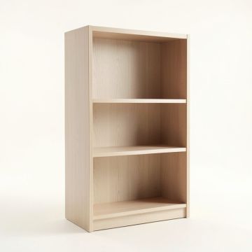 Willow Bluff Freestanding Bookcase - Beige (synthetic illustration; no displayed measurements)
